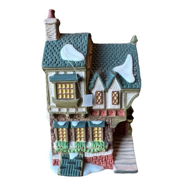 Dept 56 The Pied Bull Inn Ornament 1993 Dickens Village Heritage Pub - Picture 5 of 8